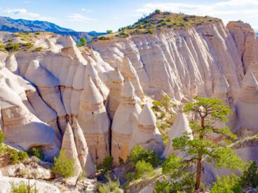 View of Kasha-Katuwe Tent Rocks National Monument, New Mexico.