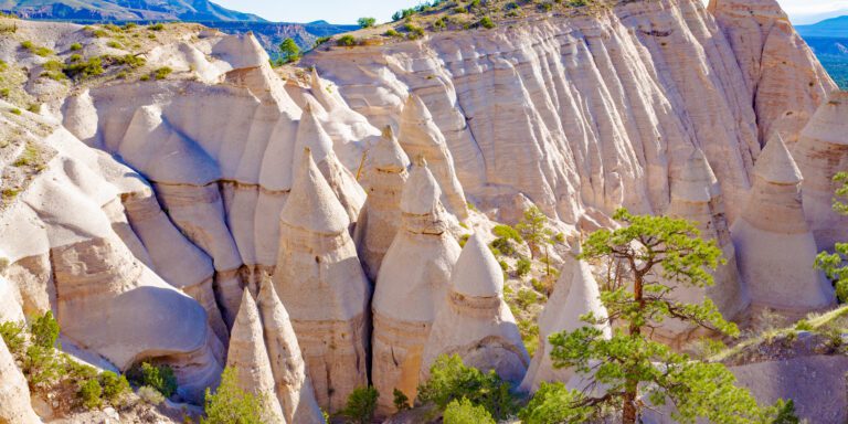 View of Kasha-Katuwe Tent Rocks National Monument, New Mexico.